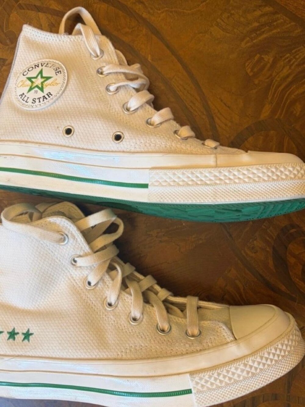 Converse Women's White and Cream Trainers